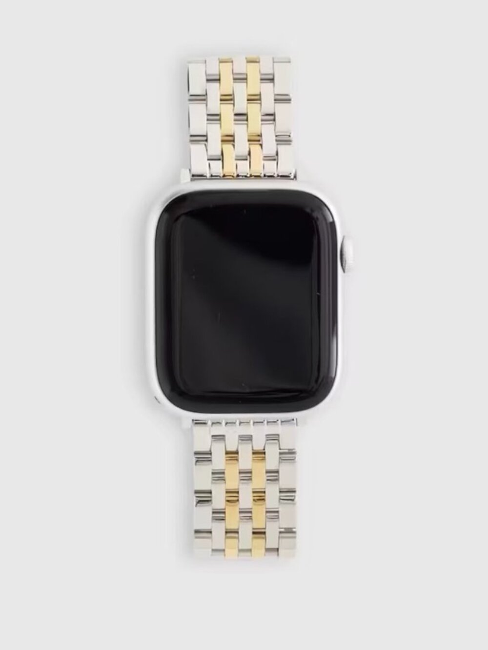 NWT Quince Apple Watch Band Stainless Steel Silver Gold Bracelet 44-49mm